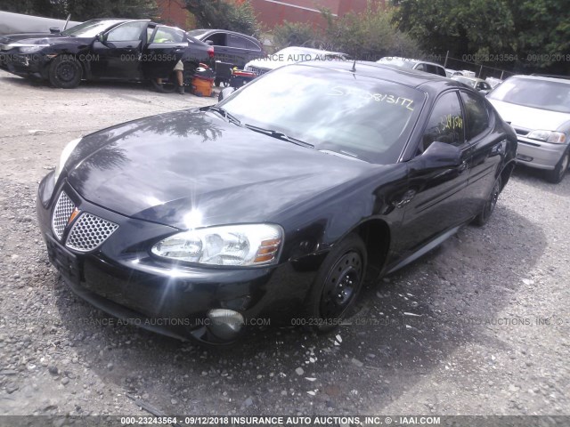 2G2WP522051275241 - 2005 PONTIAC GRAND PRIX Чорний фото 2