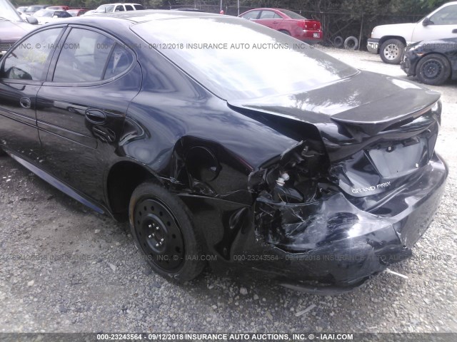 2G2WP522051275241 - 2005 PONTIAC GRAND PRIX Чорний фото 6