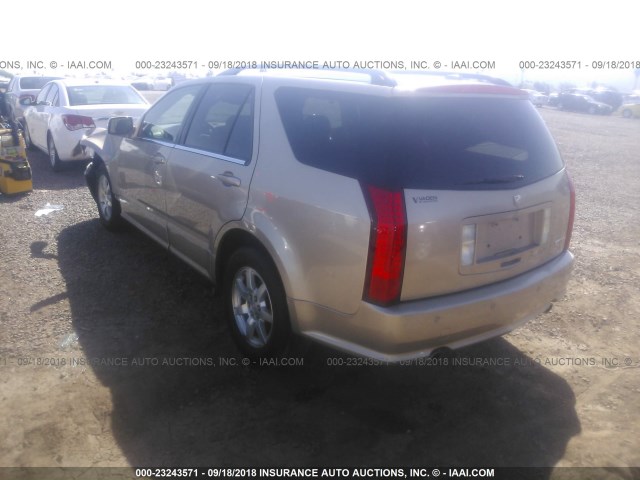 1GYEE637760182186 - 2006 CADILLAC SRX GOLD photo 3