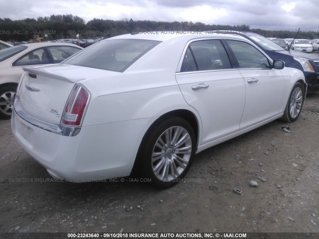 2C3CCAEG0EH144266 - 2014 CHRYSLER 300C WHITE photo 4