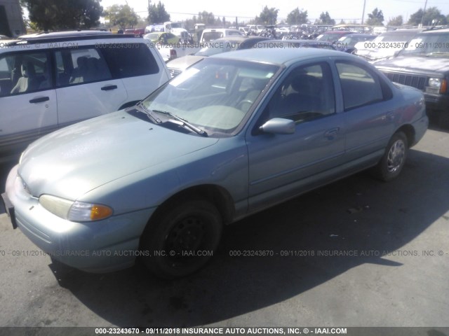 1FALP6538TK111604 - 1996 FORD CONTOUR GL/SPORT BLUE photo 2