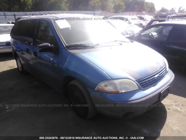 2FMZA50462BA59717 - 2002 FORD WINDSTAR LX BLUE photo 1