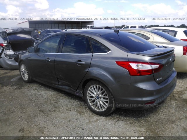 1FADP3J26EL162600 - 2014 FORD FOCUS TITANIUM GRAY photo 3