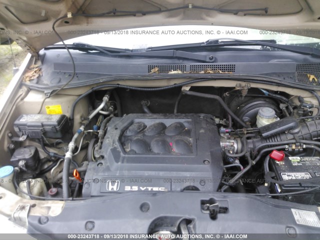 2HKRL18691H604387 - 2001 HONDA ODYSSEY EX GOLD photo 10