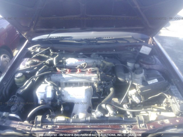 4T1SV21E3LU259185 - 1990 TOYOTA CAMRY DLX 栗色 照片 10