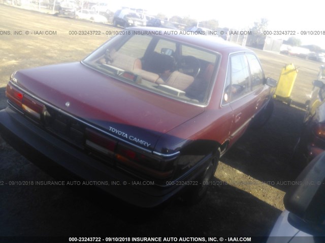 4T1SV21E3LU259185 - 1990 TOYOTA CAMRY DLX 栗色 照片 4