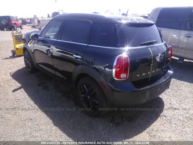 WMWZB3C51EWR41114 - 2014 MINI COOPER COUNTRYMAN BLACK photo 3