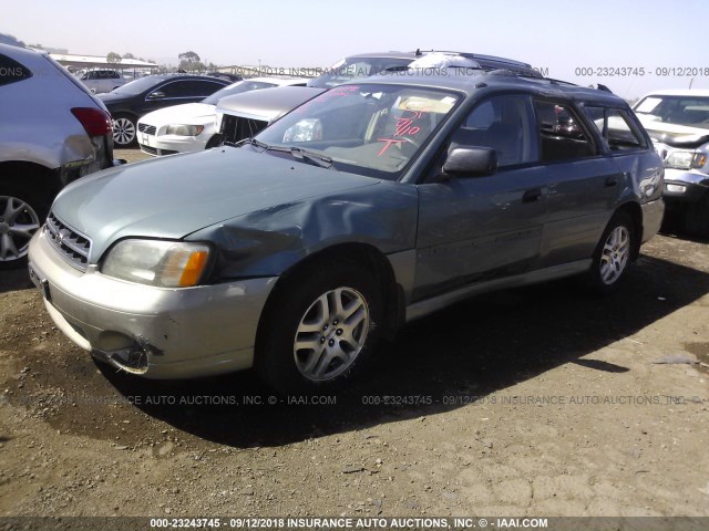 4S3BH6759Y7649997 - 2000 SUBARU LEGACY OUTBACK AWP 绿色 照片 2