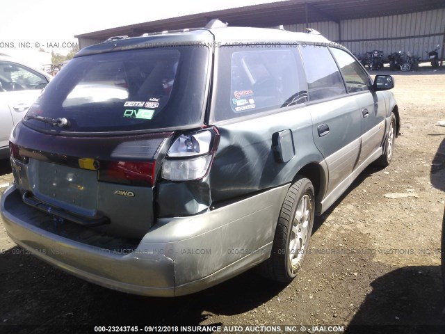 4S3BH6759Y7649997 - 2000 SUBARU LEGACY OUTBACK AWP 绿色 照片 4