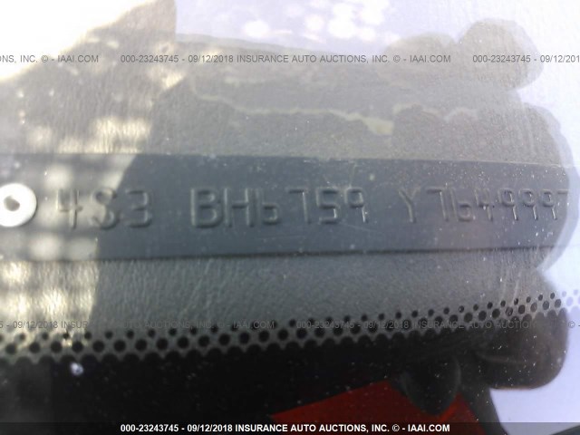 4S3BH6759Y7649997 - 2000 SUBARU LEGACY OUTBACK AWP 绿色 照片 9