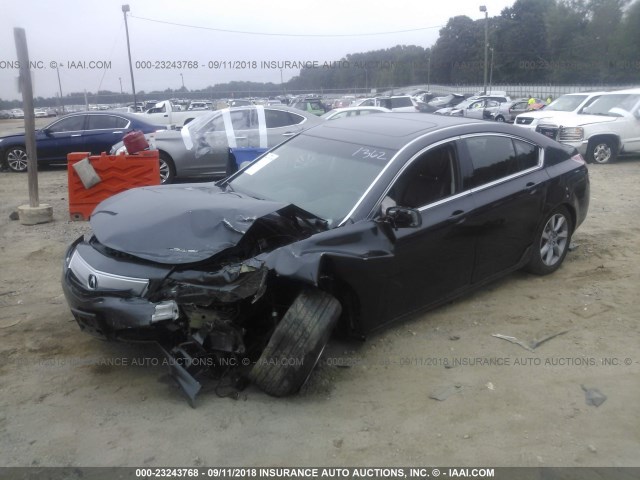 19UUA8F50EA001362 - 2014 ACURA TL TECH GRAY photo 2