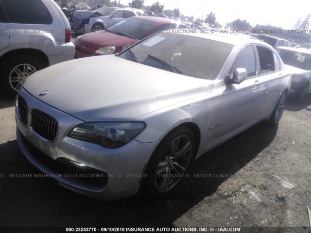 WBAKB4C54CC575459 - 2012 BMW 740 LI SILVER photo 2