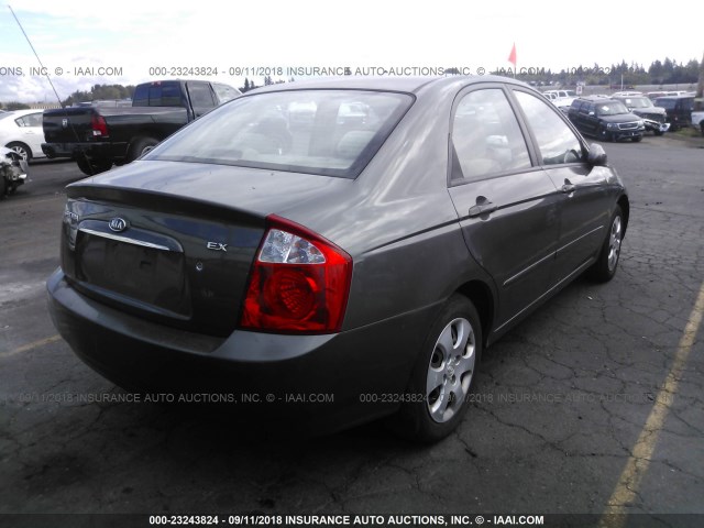 KNAFE121865246794 - 2006 KIA NEW SPECTRA LX/EX GRAY photo 4