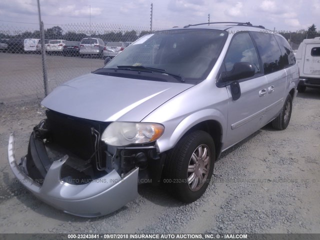 2A8GP54L86R651394 - 2006 CHRYSLER TOWN & COUNTRY TOURING SILVER photo 2