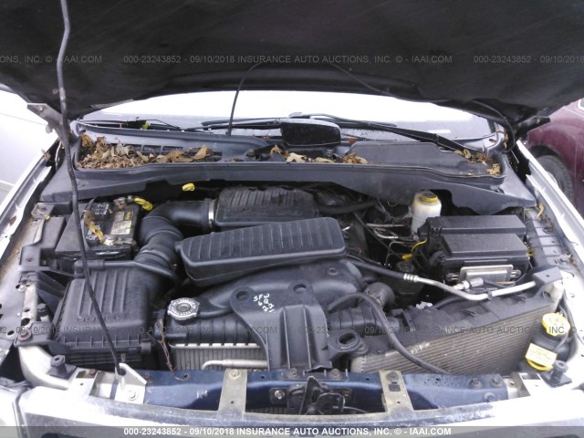 1D8HB58P67F546032 - 2007 DODGE DURANGO LIMITED SILVER photo 10