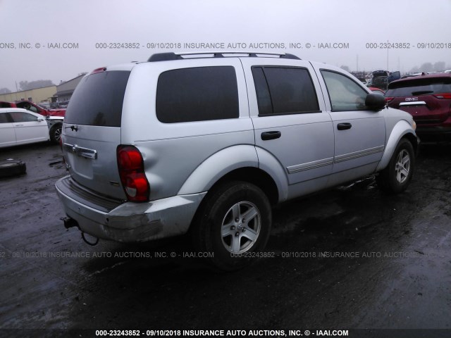 1D8HB58P67F546032 - 2007 DODGE DURANGO LIMITED SILVER photo 4