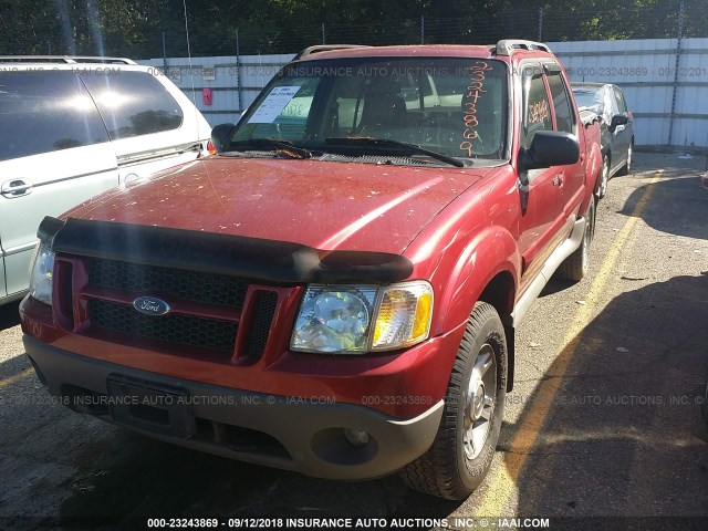 1FMZU77E03UB90302 - 2003 FORD EXPLORER SPORT TR  BURGUNDY photo 2