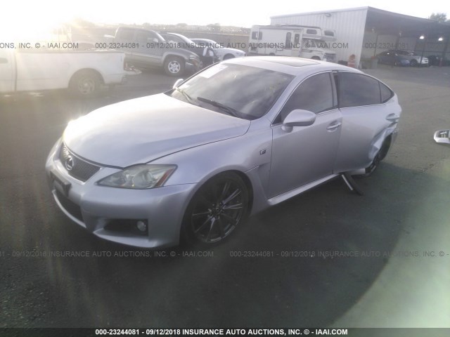 JTHBP262685004334 - 2008 LEXUS IS-F SILVER photo 2