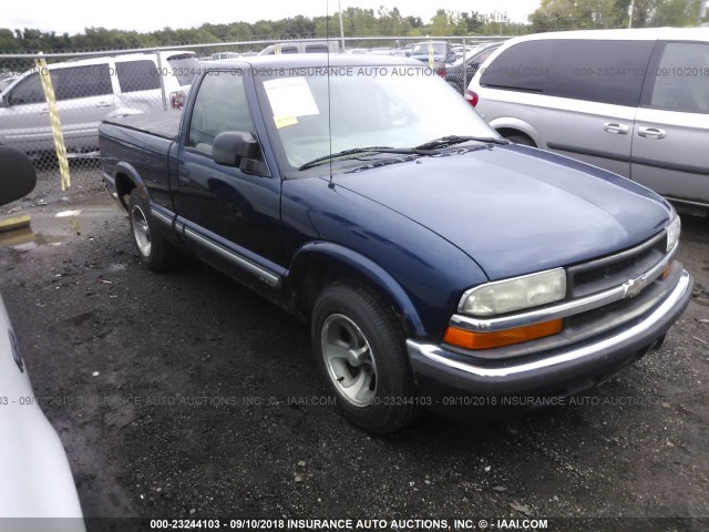 1GCCS14H038114745 - 2003 CHEVROLET S TRUCK S10 Dark Blue photo 1