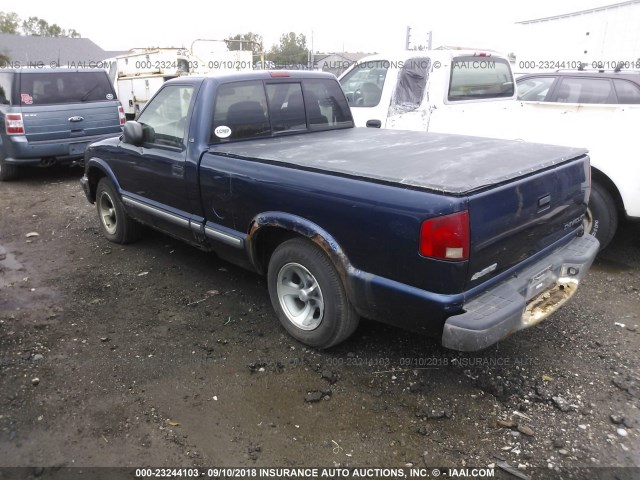 1GCCS14H038114745 - 2003 CHEVROLET S TRUCK S10 Dark Blue photo 3