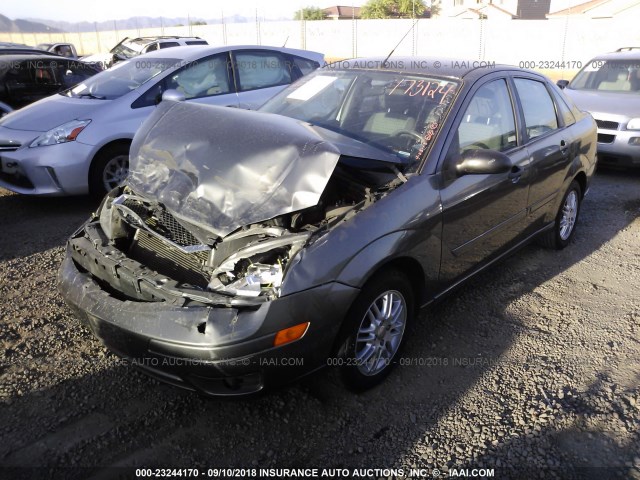 1FAHP34N97W361844 - 2007 FORD FOCUS ZX4/S/SE/SES GRAY photo 2