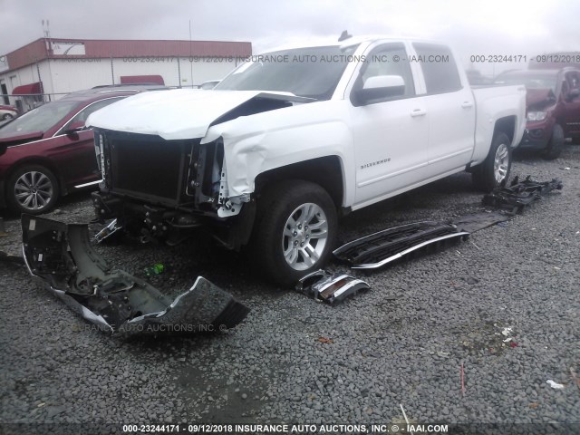 3GCUKREC1GG295280 - 2016 CHEVROLET SILVERADO K1500 LT WHITE photo 2