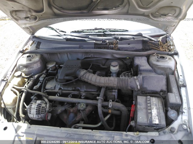 1G1JC524617397790 - 2001 CHEVROLET CAVALIER CNG SILVER photo 10