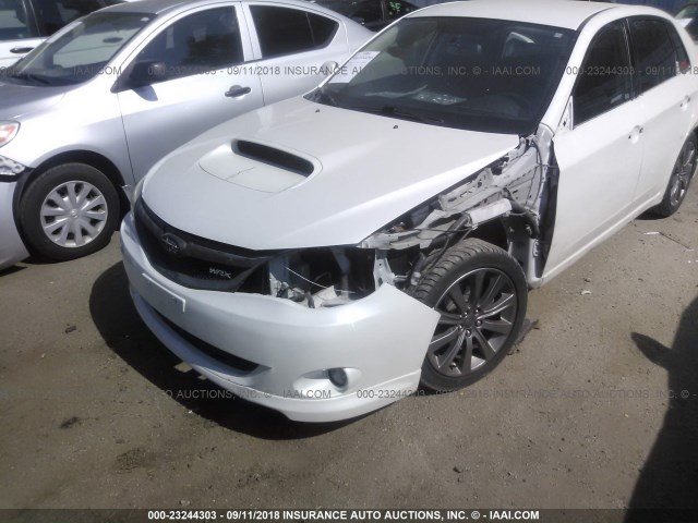 JF1GE76659G508429 - 2009 SUBARU IMPREZA WRX WHITE photo 6