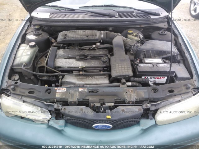 1FALP6531VK172036 - 1997 FORD CONTOUR GL/SPORT GREEN photo 10