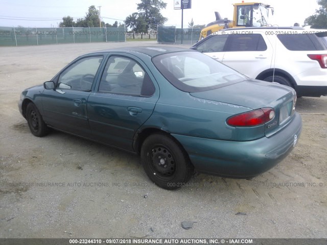 1FALP6531VK172036 - 1997 FORD CONTOUR GL/SPORT GREEN photo 3