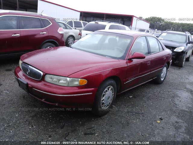 2G4WY52M0V1401524 - 1997 BUICK CENTURY LIMITED RED photo 2