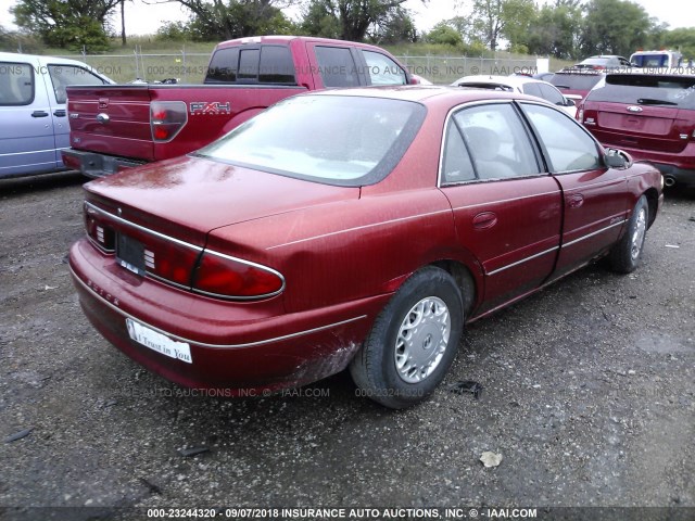 2G4WY52M0V1401524 - 1997 BUICK CENTURY LIMITED RED photo 4