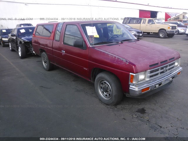 1N6SD16S6LC386418 - 1990 NISSAN D21 KING CAB RED photo 1