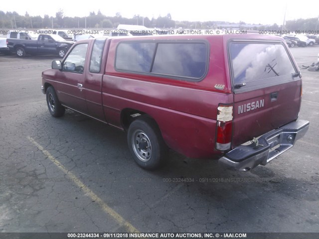 1N6SD16S6LC386418 - 1990 NISSAN D21 KING CAB RED photo 3