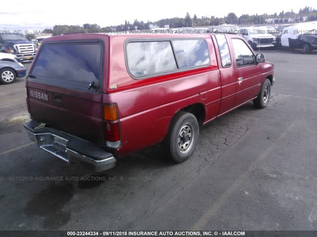 1N6SD16S6LC386418 - 1990 NISSAN D21 KING CAB RED photo 4
