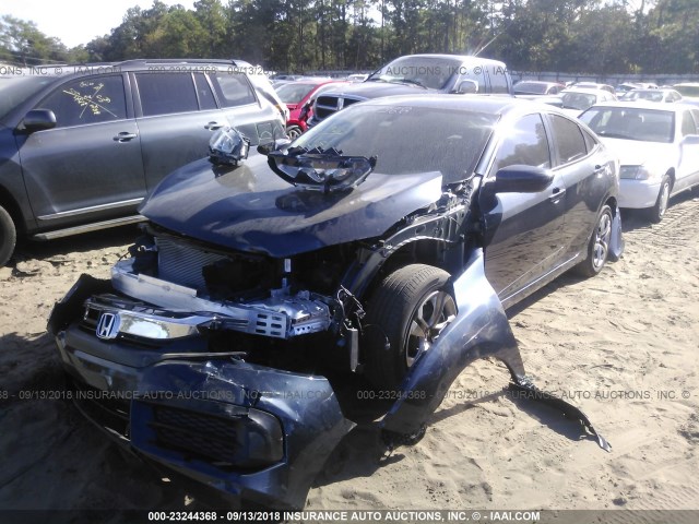 19XFC2F5XHE072309 - 2017 HONDA CIVIC LX მუქი ლურჯი ფოტო 2