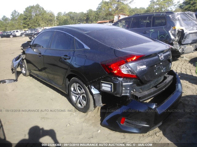 19XFC2F5XHE072309 - 2017 HONDA CIVIC LX მუქი ლურჯი ფოტო 3