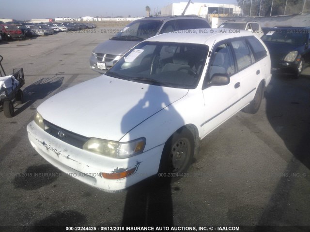 JT2AE09W5P0014492 - 1993 TOYOTA COROLLA DX WHITE photo 2