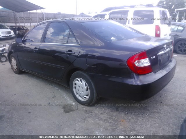 4T1BE32K23U782854 - 2003 TOYOTA CAMRY LE/XLE/SE Қара фото 3