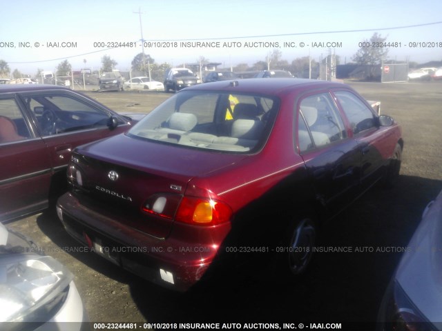 2T1BR12E0YC273907 - 2000 TOYOTA COROLLA VE/CE/LE 红色 照片 4