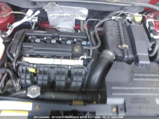 1B3HB48B58D536720 - 2008 DODGE CALIBER SXT წითელი ფოტო 10