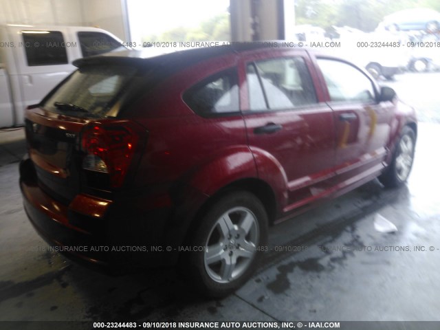 1B3HB48B58D536720 - 2008 DODGE CALIBER SXT წითელი ფოტო 4