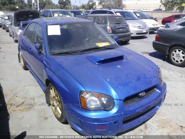 JF1GD70645L513389 - 2005 SUBARU IMPREZA WRX STI BLUE photo 1