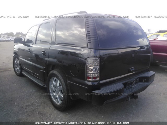 1GKEK63UX5J141407 - 2005 GMC YUKON DENALI BLACK photo 3