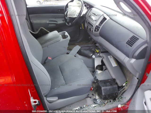 5TEUU42N15Z039208 - 2005 TOYOTA TACOMA ACCESS CAB RED photo 5