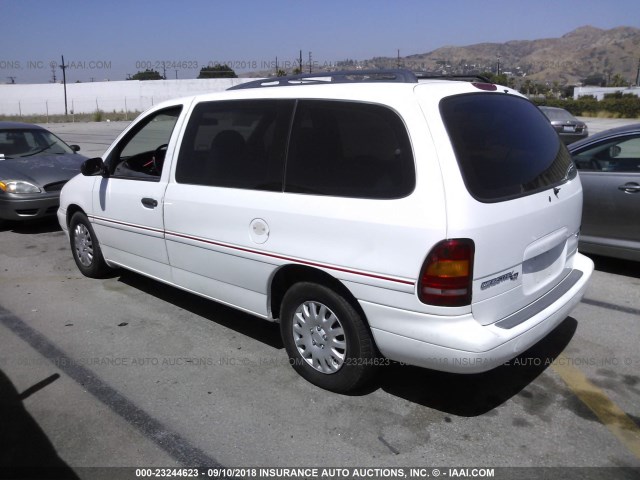 2FMDA5149SBA03666 - 1995 FORD WINDSTAR WAGON WHITE photo 3