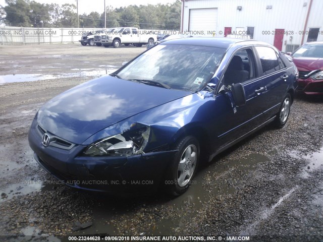 1HGCM56165A037006 - 2005 HONDA ACCORD DX BLUE photo 2