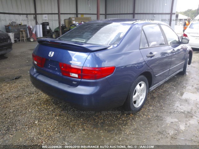 1HGCM56165A037006 - 2005 HONDA ACCORD DX BLUE photo 4