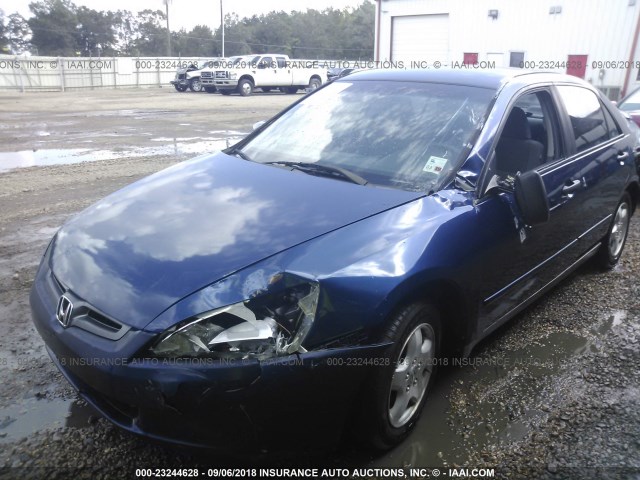 1HGCM56165A037006 - 2005 HONDA ACCORD DX BLUE photo 6