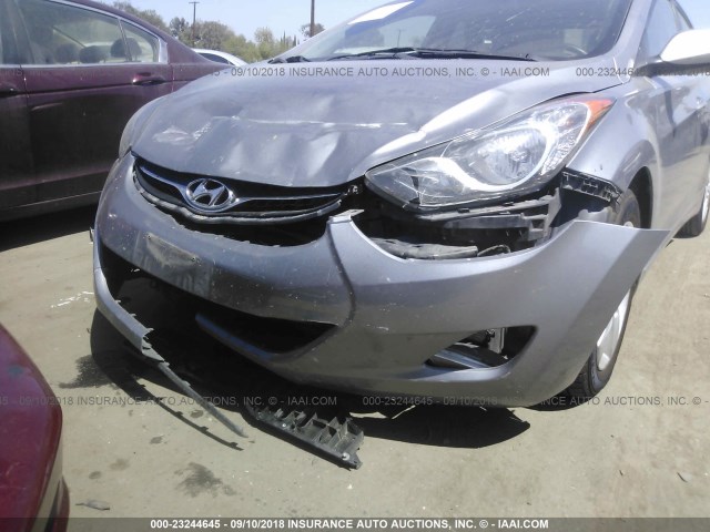 KMHDH4AE4DU707754 - 2013 HYUNDAI ELANTRA GLS/LIMITED GRAY photo 6